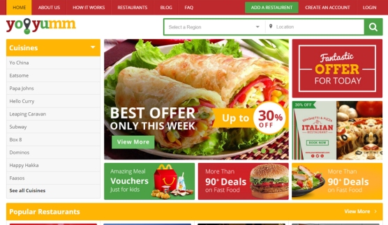 Online Food Ordering startups ideas